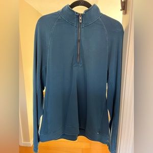 Tommy Bahamas,  Mens 1/4 zip Jacket, Size Large, Blue. Slightly used condition